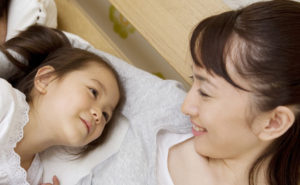 一日の最後は仲直り